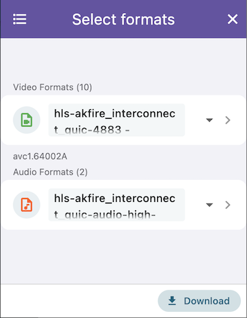 Select Format